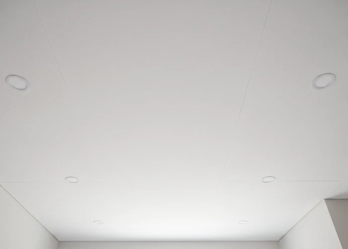 Abgehängte Decke mit Einbaustrahlern, Trockenbau Hamburg